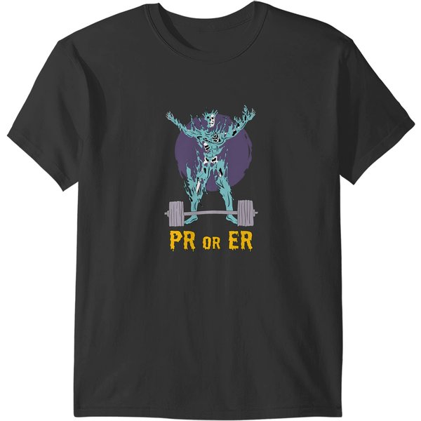 Pr Or Er Weightlifting - Bodybuilding Fitness Gym T-Shirts-image