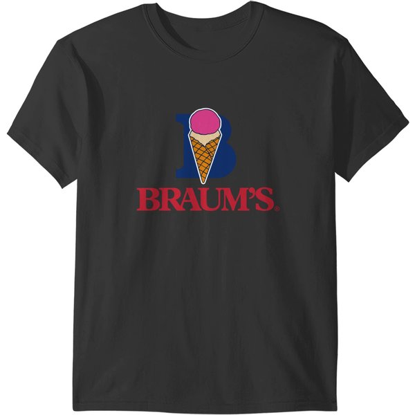 Braum's Ice Cream Tshirt Logo Dessert T-Shirts-image