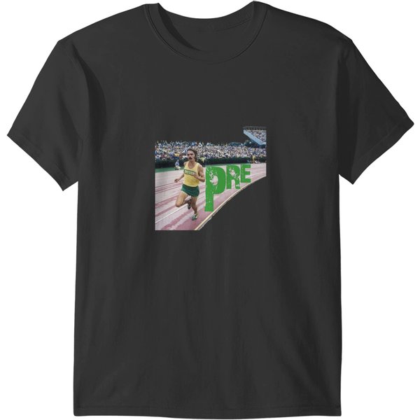 Steve Prefontaine On The Track T-Shirts-image