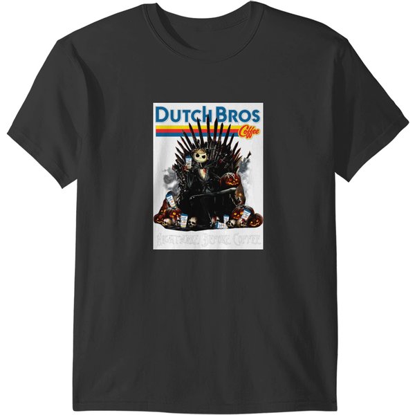 Dutch Bros Coffee Halloween "The King Jack Skel-Ling-Ton" T-Shirt - Spooky Fun!-image