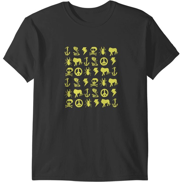Jesse Pinkman Yellow Icons T-Shirts-image