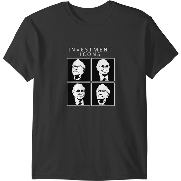 Investment Icons - Warren Buffett _Amp_ Charlie Munger T-Shirts-image