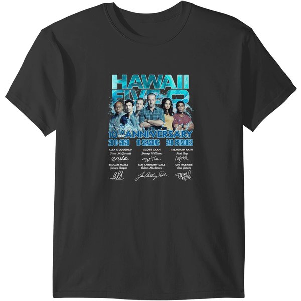 10Th Anniversary Of Hawaii Five-0 The Movie With A Young And Loving Cast T-Shirts-image