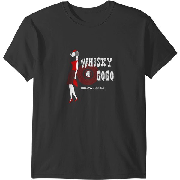 Rare Whiskey A Go Go 80S Hollywood Californeia Rock And Roll T-Shirts-image