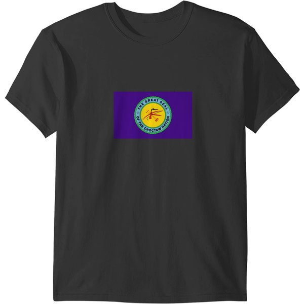 Flag Of Choctaw Nation Of Oklahoma Indian Reservation Usa Sticker T-Shirts-image