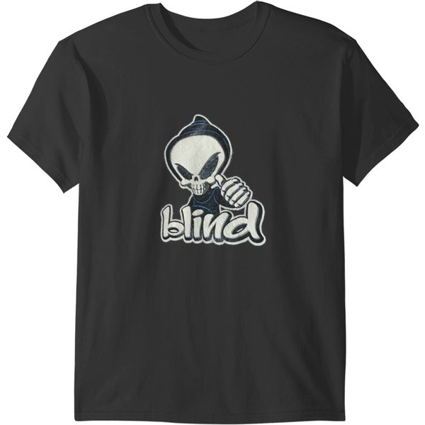 Blind Skateboards Skeleton Hook Upsskate Hookups Hook-Postal Service 90_S Vintage Skateboard Reaper T-Shirts-image