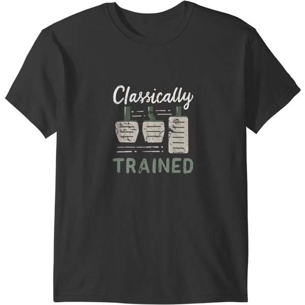Three Pedals Classically Trained Manual Transmission Racing T-Shirts-image