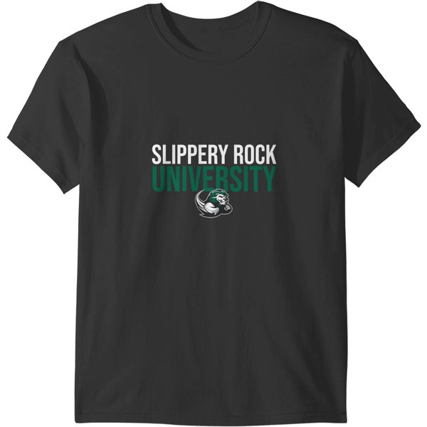 Sru Slippery Rock University Stacked Pullover T-Shirts-image