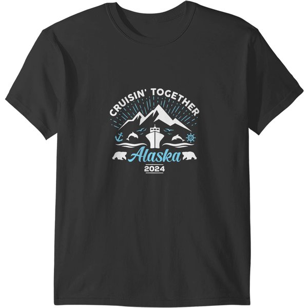 Alaska Cruise 2024 Family Friends Group Travel Matching T T-Shirts-image