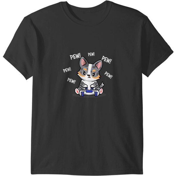 Blue Merle Corgi T T-Shirts-image