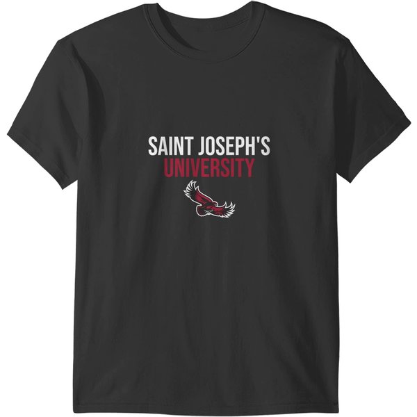 Saint Josephs University Hawks Stacked Pullover T-Shirts-image