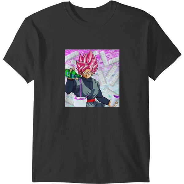 Goku Black Pours A Cup Of Lean T-Shirts-image