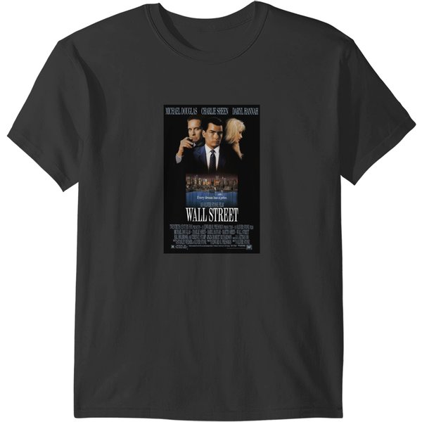 Magazine Poster Wall Street 1987 T-Shirts-image