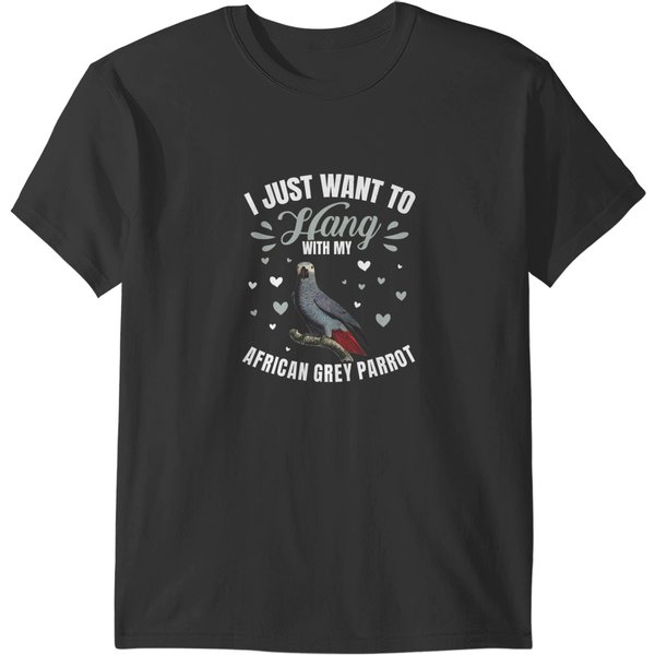 African Grey Parrot Lover Toys T-Shirt-image