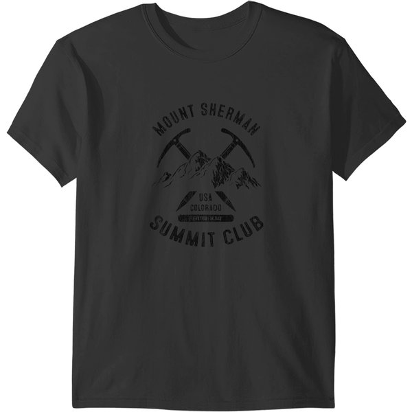 Mount Sherman Colorado I Climbed Mt Sherman Summit Club T T-Shirts-image