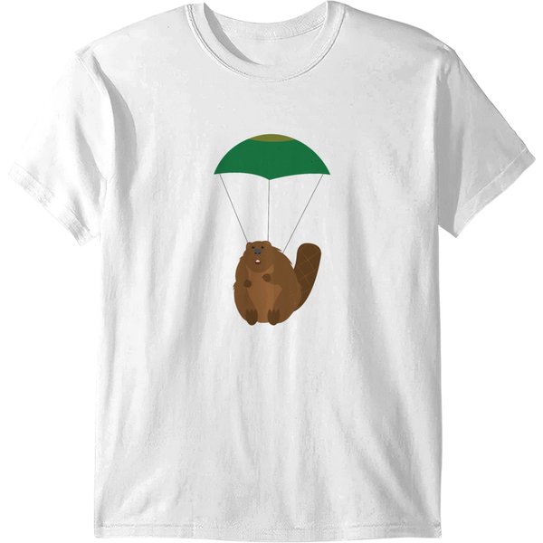 Parachuting Beaverparachuting Beaver T-Shirts-image