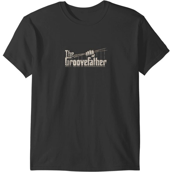 The Groovefather Vintage Drums Drumming Band Drummer 4472 T-Shirts-image