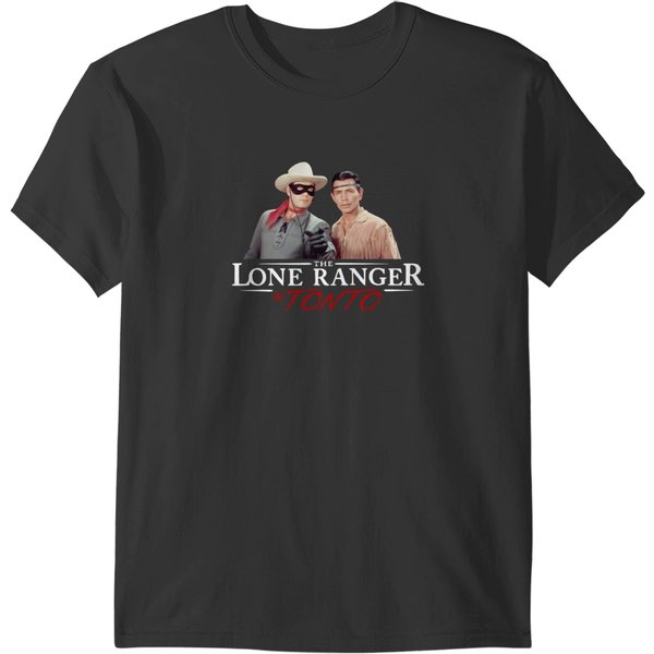 The Lone Ranger &Amp; Tonto - Clayton Moore Jay Silverheels - Tv Western 1 T-Shirts-image