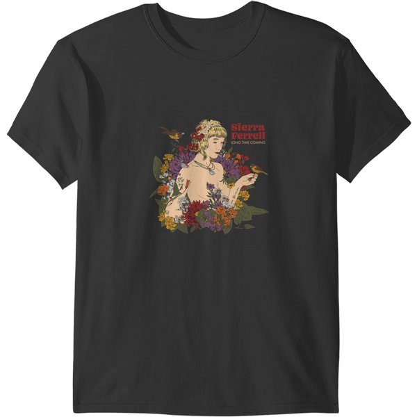 Sierra Ferrell - Long Time Coming Illustration T-Shirts-image
