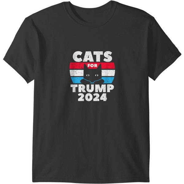 Cats For Trump 2024 Election T-Shirts-image
