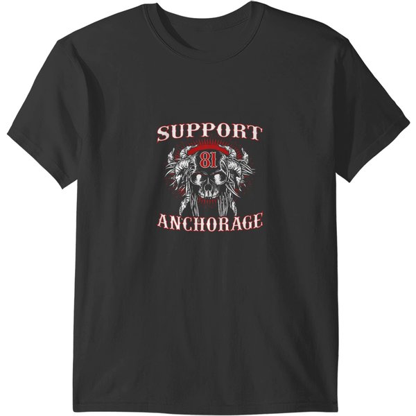 Support 81 Anchorage Skull T-Shirts-image