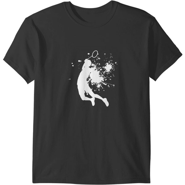 Sport Badminton Mens Squash Shuttlecock T-Shirts-image
