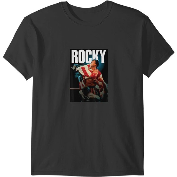 Rocky Iv American Flag Portrait T-Shirts-image