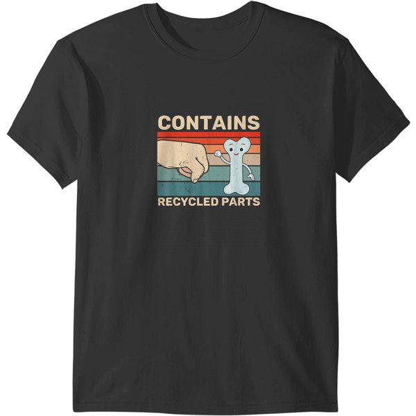 Contains Recycled Parts Bone Marrow Transplant Recipient T-Shirts-image