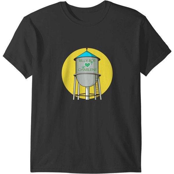 Billy Bob Loves Charlene And Sticker Sticker T-Shirts-image