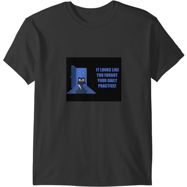 Dark Duolingo Notification T-Shirts-image
