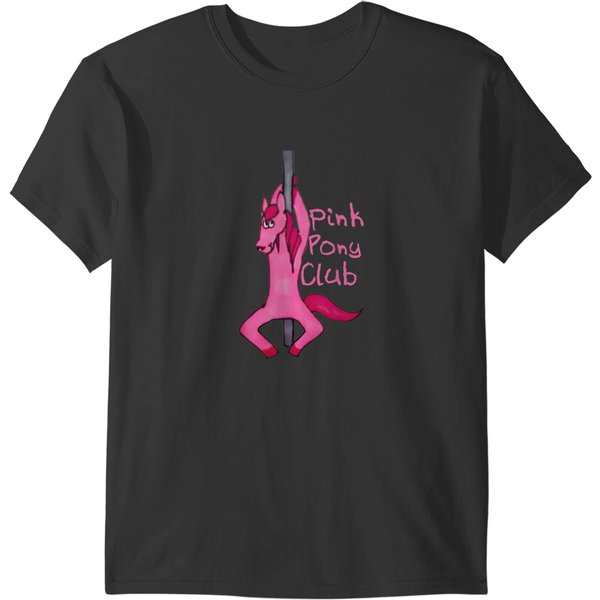 Funny Horse Pink Pony Club T-Shirts-image