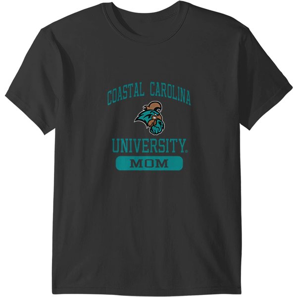 Coastal Carolina Chanticleers Mom Left Chest Icon T-Shirts-image