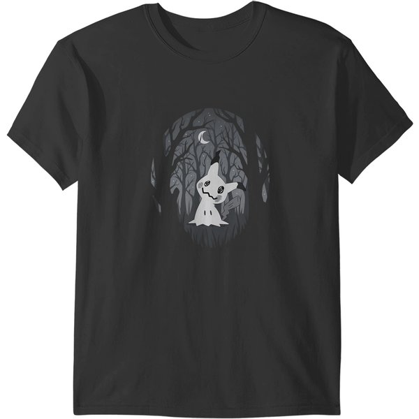 Pokã©Mon Mimikyu Fairy Type Dark Spooky Forest T-Shirts-image