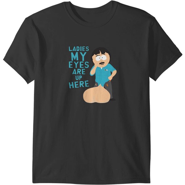 Ladies My Eyes Are Up Here T-Shirts-image