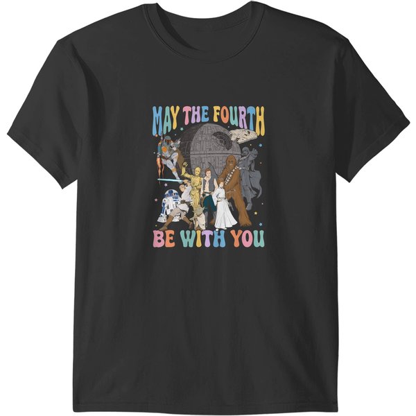 May The Fourth Be With You Color Logo T-Shirts-image