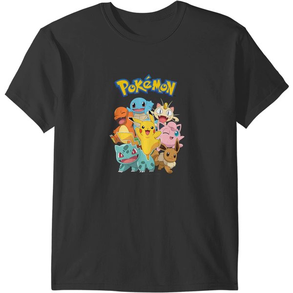 Pokã©Mon Character Group T-Shirts-image