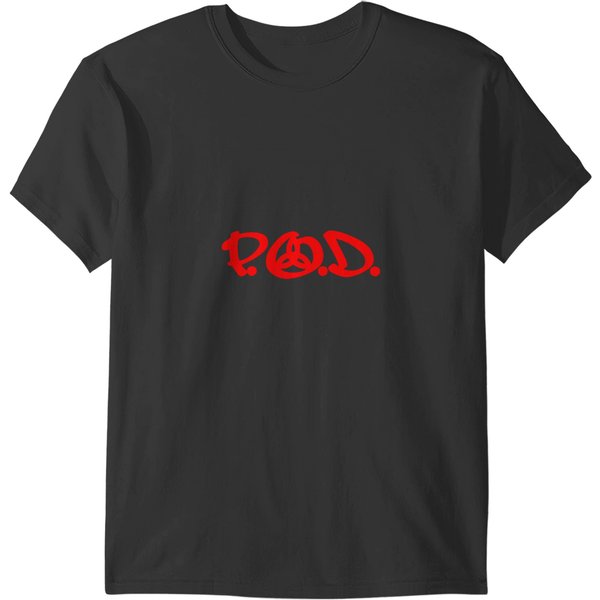 Genres Christian Metal Logo P.O.D T-Shirts-image