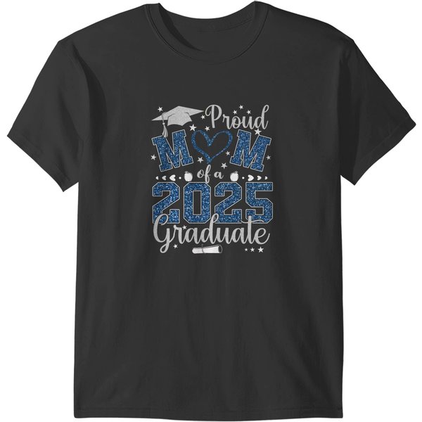 Proud Mom Class Of 2025 Graduate T-Shirt-image