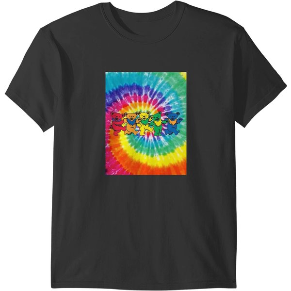 Grateful Colorful Dead Five Bears T-Shirts-image