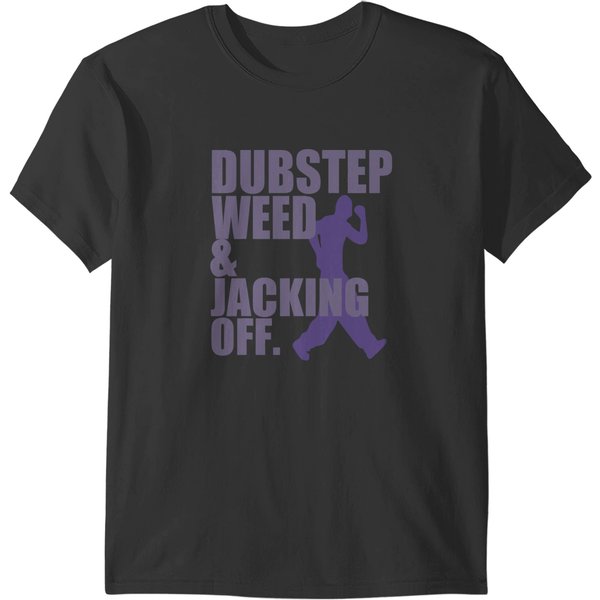 Dubstep Weeds Jacking Off T-Shirts-image