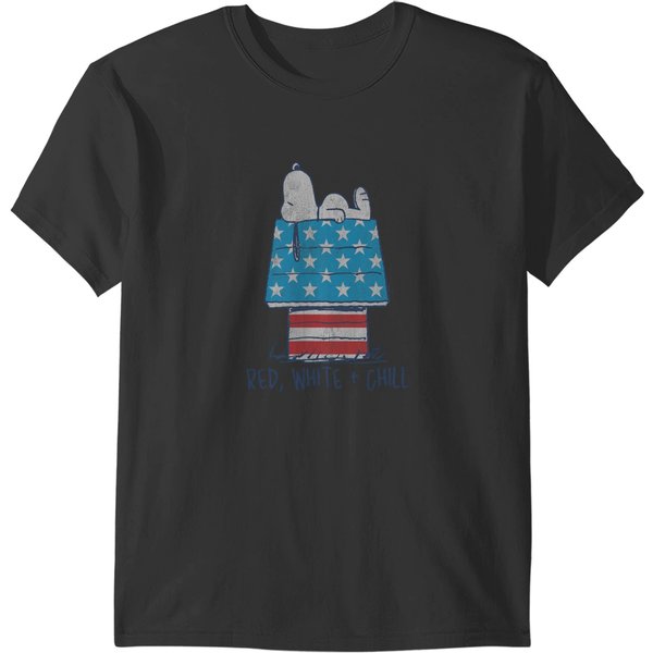 Peanutsss Snoopy Red White And Chill July 4Th House T-Shirts-image