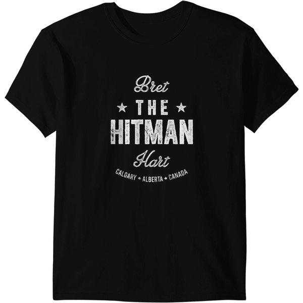 Bret Hart The Hitman Hartfight Type T-Shirts-image