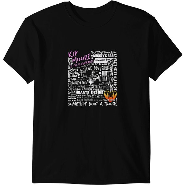Kip Moore - Song Title - Word Art Collages T-Shirts-image
