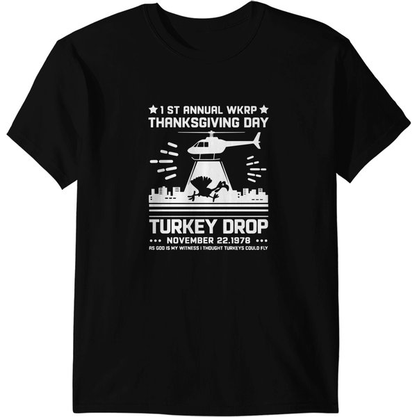 Wkrp Turkey Drop, Wkrp Turkey , Wkrp, Turkey , Wkrp Turkey Drop Merch T-Shirts-image