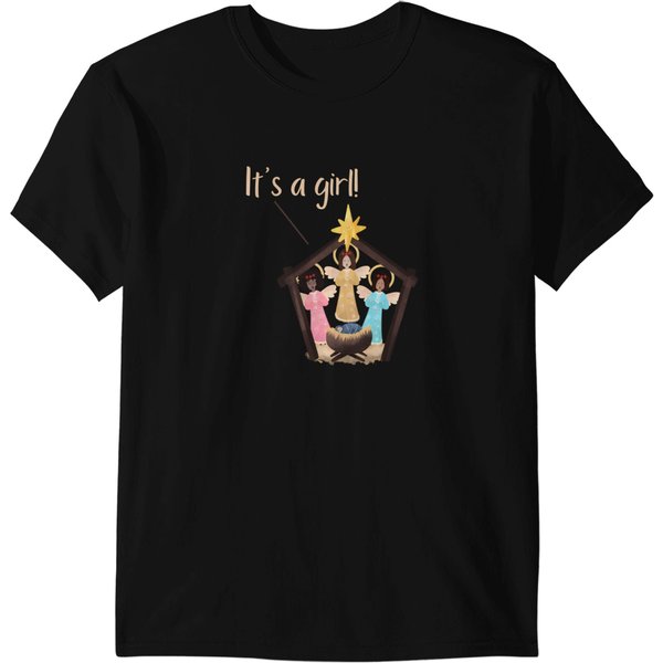 Its A Girl Manger Scene T-Shirts-image