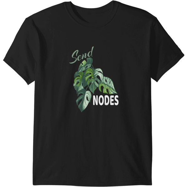 Send Nodes Plant Lovers Monstera Albo T-Shirts-image