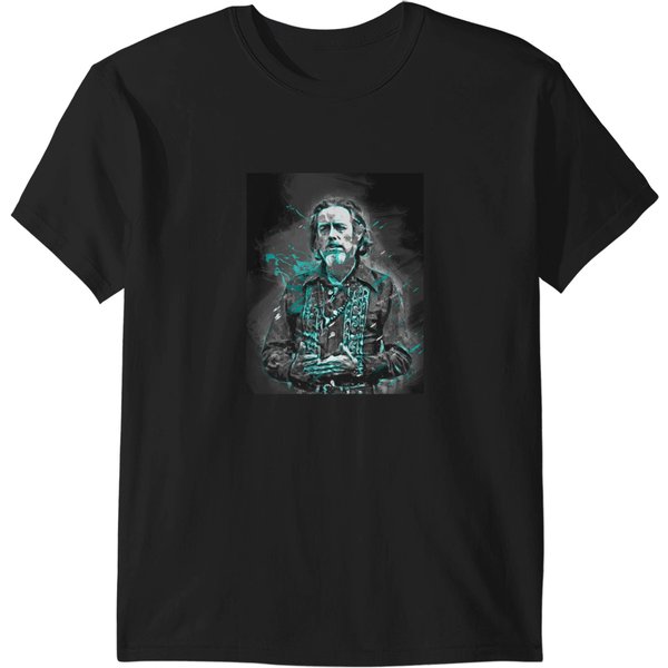Alan Watts Digital Painting T-Shirts-image