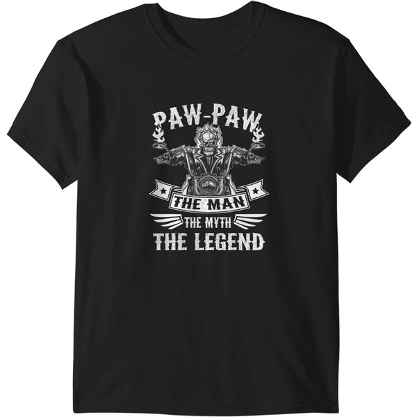 Biker Grandpa Pawpaw The Man Myth The Legend Motorcycle T-Shirts-image
