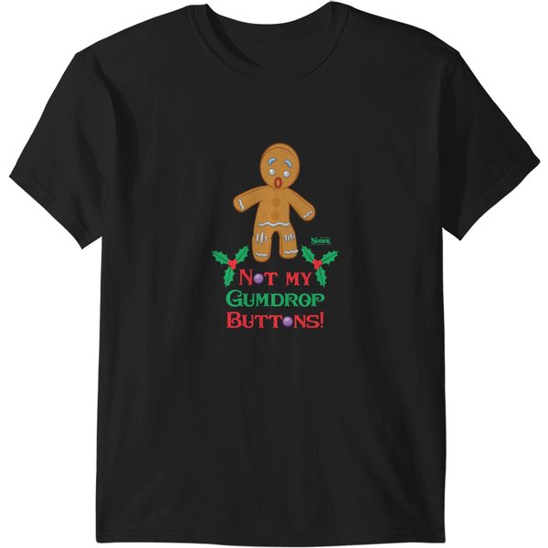 Shrek Gingy Not My Gumdrop Buttons T-Shirts-image