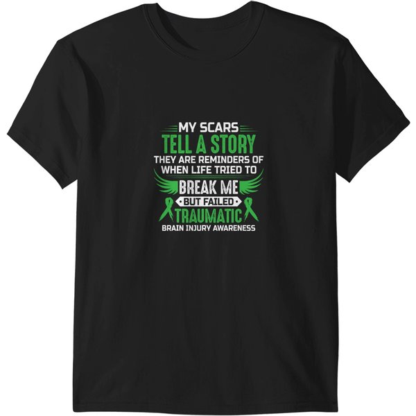 Traumatic Brain Injury Awareness Tbi Green Warrior Gift T-Shirts-image